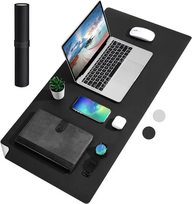 Oversized Computer Mouse Pad, Large Desk Mat for Office, REVERSIBLE Dark Light - Image 1 of 4