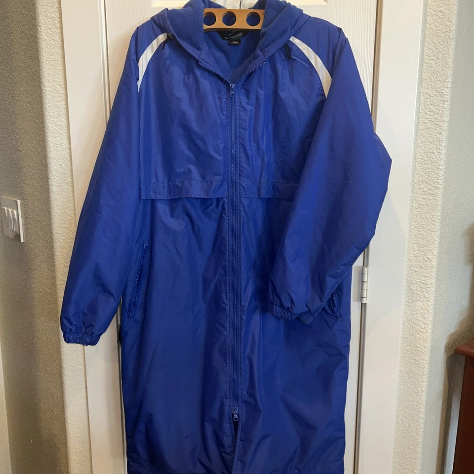 VINTAGE Tri-Mountain Jacket Mens Fleece Lined Hooded  Blue Large - Image 1 of 4