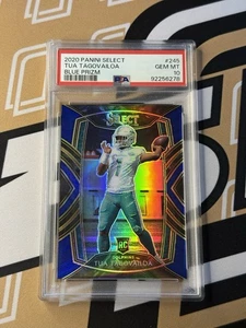 2020 Panini Select - Club Level Tua Tagovailoa #245 Blue Prizm /75 (RC) PSA 10 - Picture 1 of 2