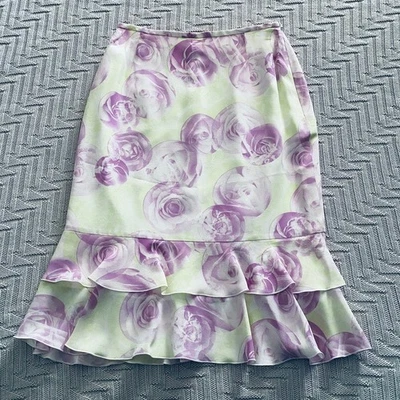 Escada floral print ruffle skirt - Image 1 of 4