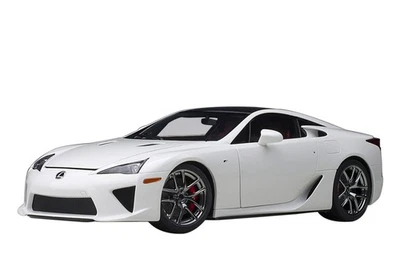 AUTOart 1/18 Lexus LFA Whitetest white/Black carbon Model Car Japan - Image 1 of 4