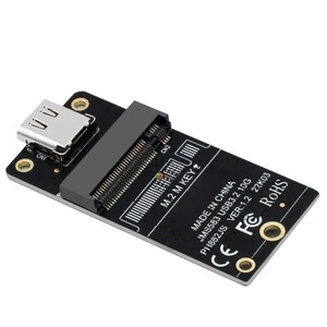 For 2230 2242 2260 2280 SSDs M.2 NVMe Hard Drive Enclosure Adapter Board 10Gbps - Photo 1/9