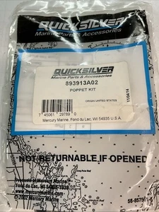 Mercury Marine Quicksilver Mariner 893913A02 Poppet Kit OEM Outboard - Picture 1 of 2