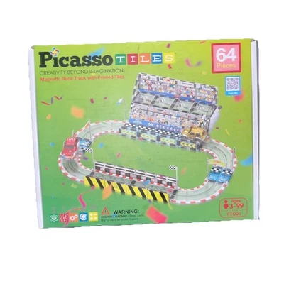Azulejos Picasso pista de carreras magnética con azulejos impresos 64 piezas nuevo en caja Foto 1 de 3