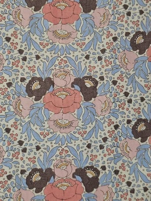 Осенний букет Tilda синий двор X 43 дюйма хлопковый принт - Изображение 1 из 3