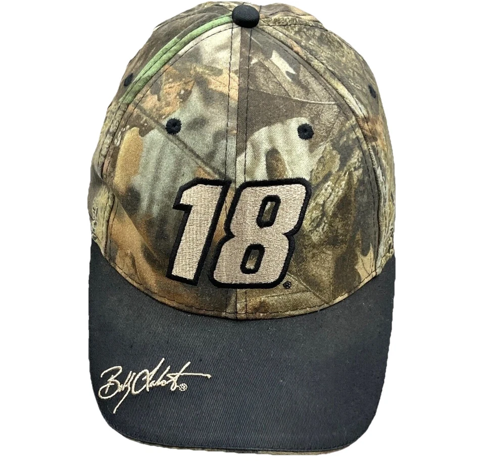 Vintage NASCAR Hat Cap Snapback Realtree Camo Bobby Labonte Racing 90s Y2K Tee - Image 1 of 4