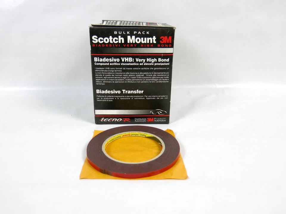 Biadesivo 3M A.F.T Scotch Mount VHB Very High Bond 6mm x 15mt Forte - Immagine 1 di 1
