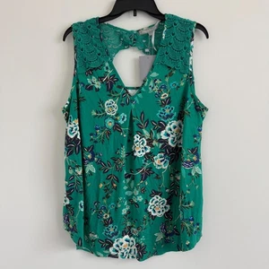 Daniel Rainn Damen ärmellos mit Spitze Rücken Design Top Bluse Größe 1X - Bild 1 von 10
