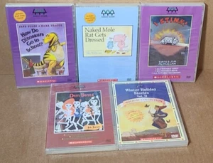 Vtg LOT Of 5 Scholastic DVDs NEW SEALED Dem Bones I Stink How Do Dinosaurs  (B3) - Picture 1 of 13