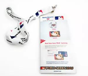 2009 Bank of America Logo Yankees MLB World Series Ticket Holder & Lanyard NEW - Picture 1 of 1
