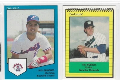 (2) ProCards Minor League cards (future MLB) LUIS QUINONES/TIM WORRELL Nr-Mint - Image 1 of 4