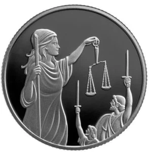 ISRAEL COIN & MEDAL 2024 BIBLE STORIES DEBORAH THE PROPHETESS PROOF 999 SILVER - Picture 1 of 3