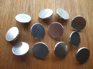 Pewter buttons lead free 20mm flat (12 pack) for historical clothing & uniforms. - Picture 1 of 5