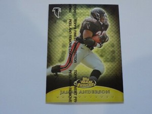 1999 Topps Team Finest GOLD Jamal Anderson Serial #141/250 Card #T5