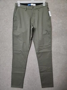 Old Navy Athletic Ultimate Tech Built-In Flex Chino Pants Mens 32x36 Green NEW - Picture 1 of 10