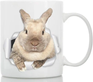 Rascally Rabbit Mug - Funny Bunny Coffee Mug - Easter Mug - Perfect Bunny Gifts - Picture 1 of 6