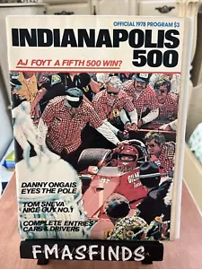 Q3 Offizielles 1978 INDIANAPOLIS 500 Rennprogramm INDY - Bild 1 von 1