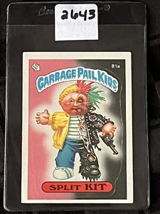 Topps Garbage Pail Kids Card 1985 Serie 2 OS2 Matte Back GPK Split Kit 81a - Foto 1 di 3