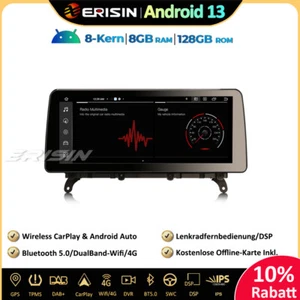 12.3" Android 13 Autoradio GPS DAB+CarPlay 128GB SWC TPMS BMW X3 F25 X4 F26 CIC - Bild 1 von 24