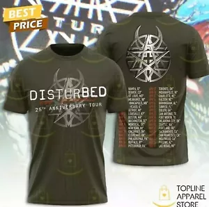 Disturbed 25th Anniversary Tour The Sickness 3D T-Shirt For Men Women S-5XL - Picture 1 of 5