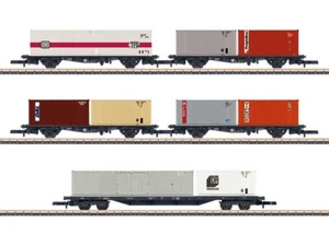 MARKLIN 82664 scala Z Set 5 carri trasporto container, ep IV (mhi) - Imagen 1 de 1