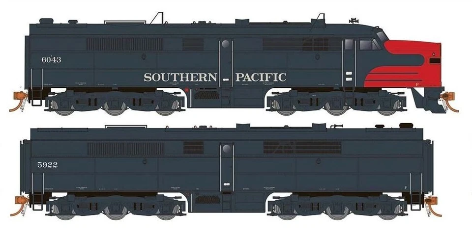 Rapido HO Scale ~ PA-1 PB-1 ~ DC/DCC Sound ~ Southern Pacific #6043 5922 ~ 23537 - Image 1 of 1