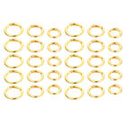 30 Spring Rings Alloy Carabiner Snap Clip Buckles DIY Jewelry Supplies (Golden)