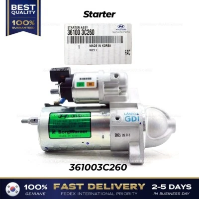 ⭐Genuine⭐ Starter 361003C260 for Hyundai Azera Santa Fe Kia Cadenza - Image 1 of 4