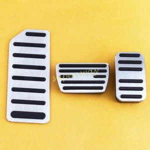 For 2018-2025 Honda Accord Footrest Gas Brake Pedal Cover Set Silver Aluminium - Picture 1 of 10