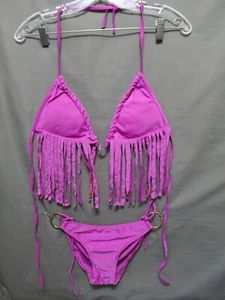 SWIMMART BIKINI women 2 piece purple 80% nylon 20% spandex Size Small/Medium NEW - Picture 1 of 6