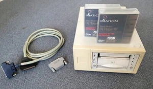 DLT-7000 Tape Drive * SCSI Enclosure * Cable - Photo 1/10