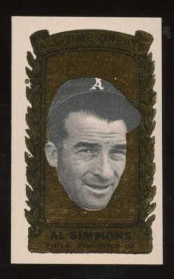 1963 Bazooka All-Time Greats Baseball #22 Al Simmons NM/MT - Image 1 of 2