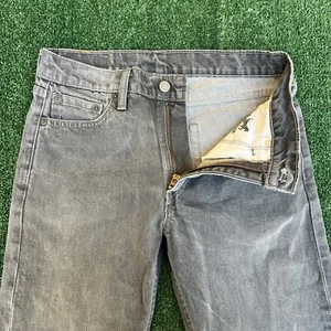 Men's Levi's 513 Slim Straight Gray Jeans 31x32 - Picture 1 of 10