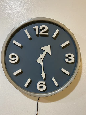 PETER PEPPER PRODUCTS  Masonite/Aluminum CLOCK RARE 1950s Mid Century Modern Cover
