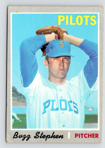 1970 Topps Card, #533 Buzz Stephen, Seattle Pilots Rookie