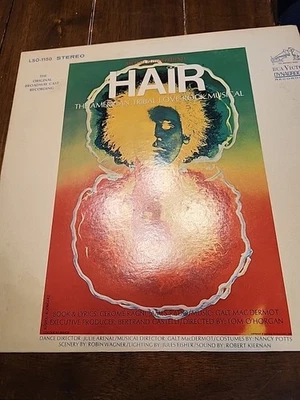 Original 1968 HAIR Soundtrack Stereo LP RCA LSO 1150 Play Broadway VG- Minus/VG - Image 1 of 2