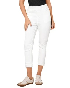 Capris with Pockets for Women White Capri Jeans for Women Fashion Jeans for W... - Picture 1 of 7