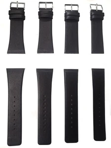 Replacement Leather Watch Band for Skagen Unisex Watches with Screw (30mm Black - Picture 1 of 6