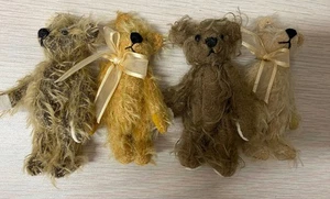 World of Miniature Bears #1087-Lotto di Theresa Yang 3,25" Orso in Mohair 4 pezzi - Foto 1 di 5