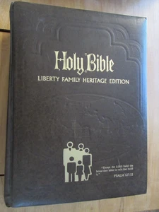 1977 Holy Bible Liberty Family Heritage Edition KJV Gilded Edges Red Letter Ed. - Imagen 1 de 12