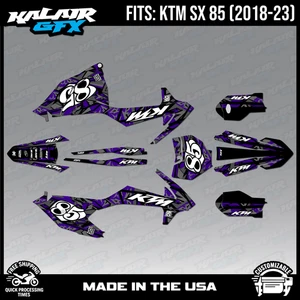 Graphics Kit for KTM 85SX SX85 (2018-2023) Shatter - PURPLE - Picture 1 of 4