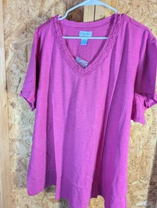 Camiseta Kay Jordan Talla 3X Algodón Cuello Caído - Imagen 1 de 6