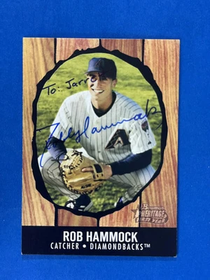 Rob Hammock Autograph Signed 2003 Bowman Heritage Diamondbacks - Image 1 of 2