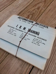 Very Rare vintage IBM Training Folder Manuals & Flowchart Template. System/360 - Picture 1 of 24