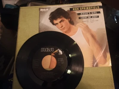 Rick Springfield - Jessie's Girl / Carry Me Away 45 EXCELLENT 1981 - Image 1 of 4