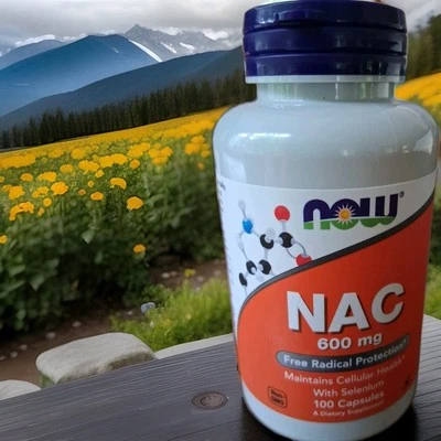 Now Foods NAC с селеном 600 мг 100 капсул срок годности 03/2030 - Изображение 1 из 4