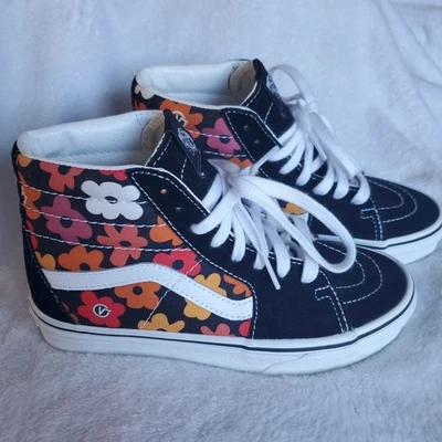 Zapatillas deportivas con cordones VANS SK8-Hi flores cónicas nuevas talla 5,5 para mujer (para hombre 4) Foto 1 de 4