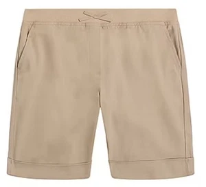 Izod Approved Schoolwear Girls Shorts Size 14.5 Plus Khaki New With Tags - Picture 1 of 2