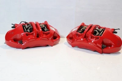 PAR DE PINZAS DE FRENO DELANTERAS AUDI Q5 SQ5 BREMBO ROJAS 80A615106 80A615105 Foto 1 de 4