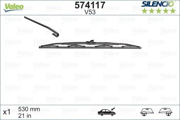 Escobilla limpiaparabrisas Volvo S90 92-97 (574117) OEM Valeo Foto 1 de 4